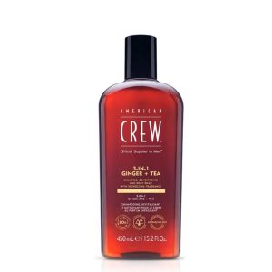 AM CREW 3-IN-1 GINGER+TEA SHAMP 450