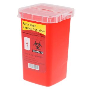 THE DISPOSAL BLADE CONTAINER RED