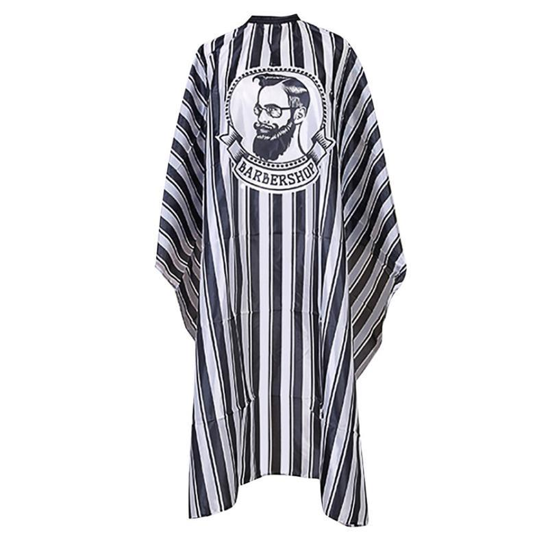 BARBERSHOP CAPE BLACK STRIPE