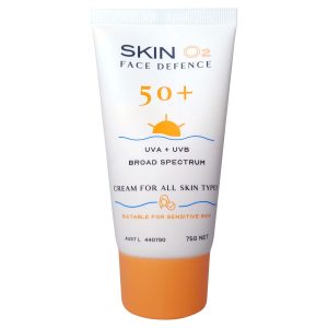 SKIN O2 FACE DEFENCE 50+ SUNSCREEN 75