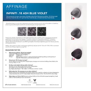 INFINITE .18 SERIES SWATCH PANEL