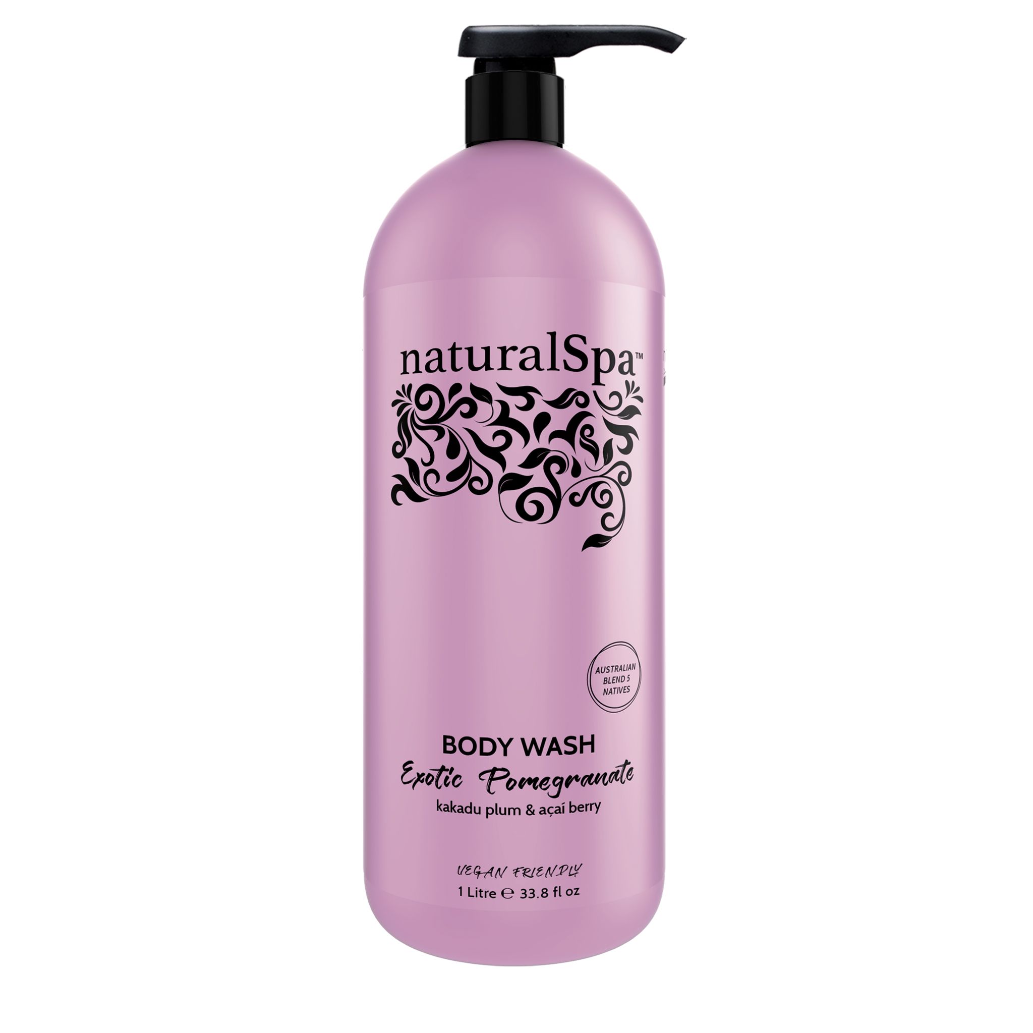 NAT SPA BODY WASH 1L EXOT. POMEG.