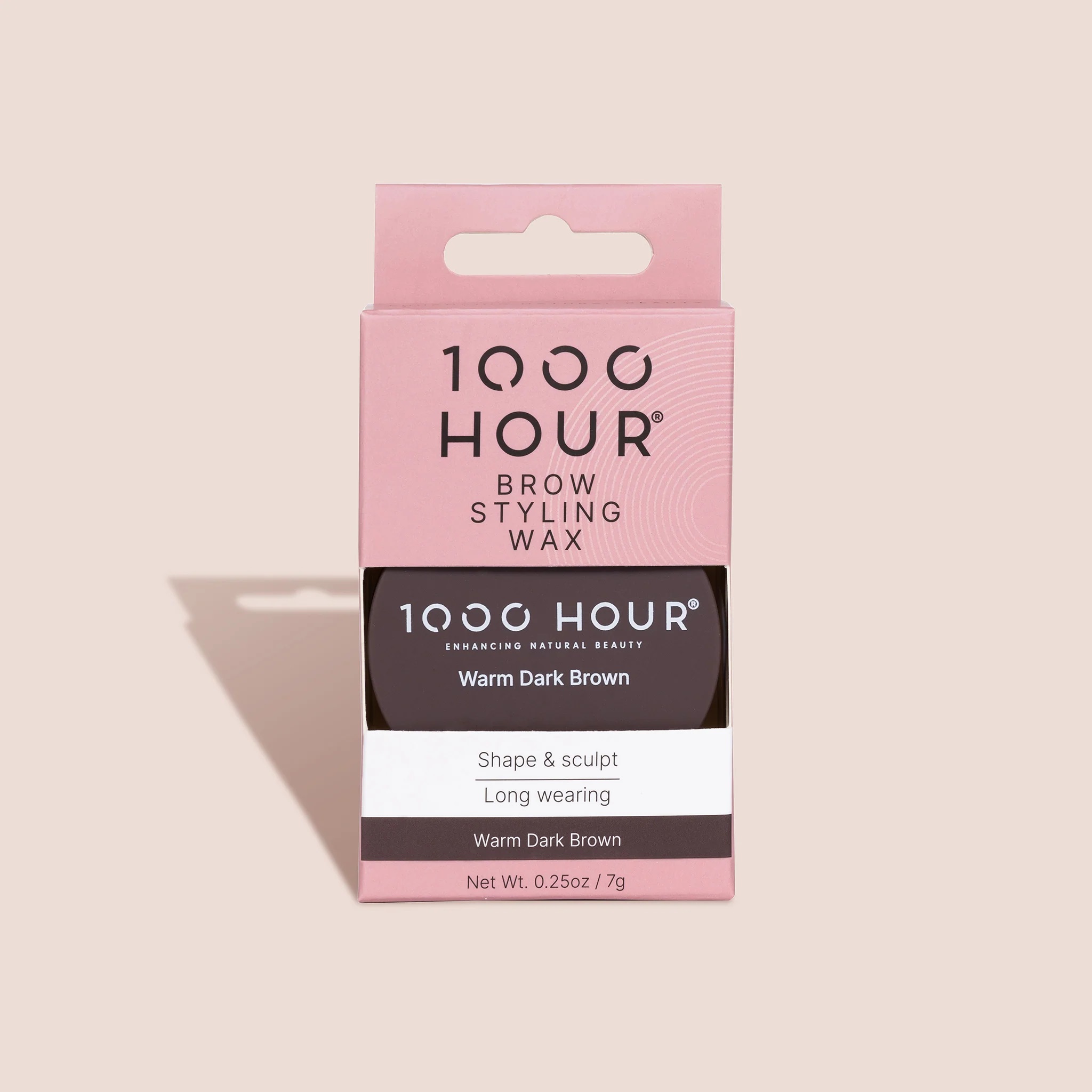 1000HR BROW STYLING WAX WARM DK BRN