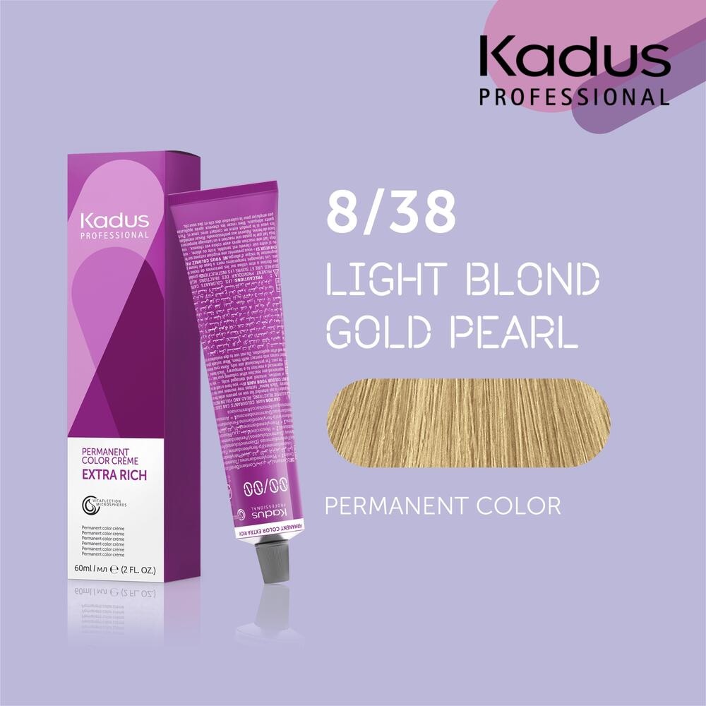 KADUS PERMANENT COLOR 8/38 60G