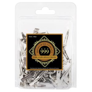 999 CURL CLIPS S/PRONG 100PC STEEL