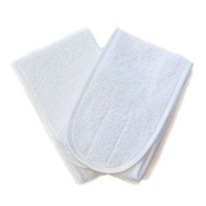 HEADBAND WHITE DOUBLE SIDED 2PK