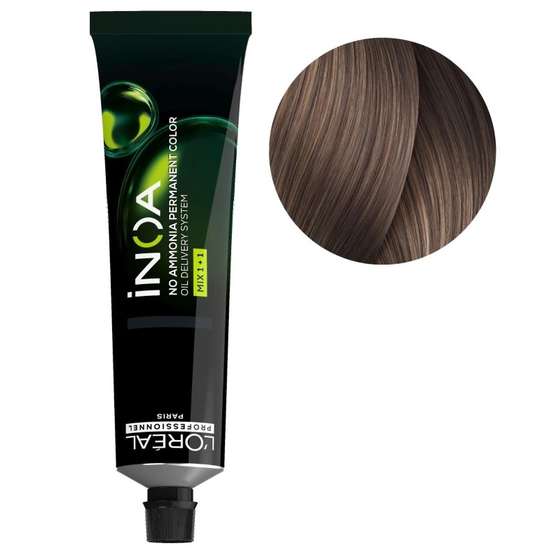 LOREAL INOA 8.21 LT BLONDE IRID. ASH