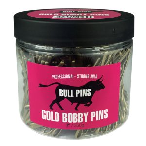 BULL BOBBY PIN GOLD 2" 250G