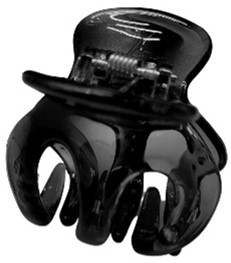 PINK PEWTER CLIP GLEAMING BLACK