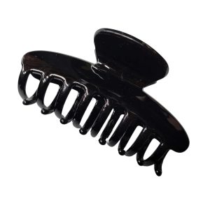 PINK PEWTER GLOSSY CLAW CLIP BLACK