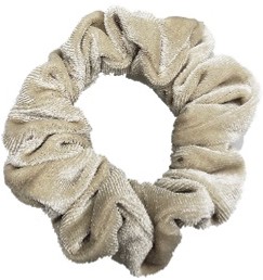 PINK PEWTER VELVET SCRUNCHIE B. PECAN
