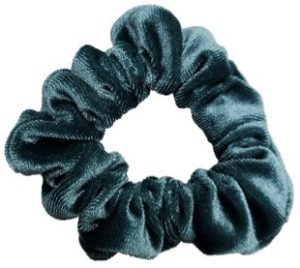 PINK PEWTER VELVET SCRUNCHIE SEA SALT