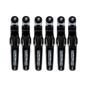 LUMINART CROC CLIP BLACK PK6