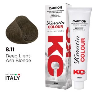 KERATIN COLOUR 8.11 DEEP LT ASH BLONDE