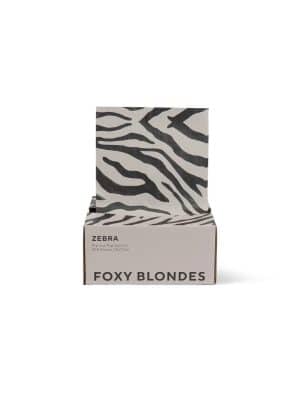 FOXY BLONDES POP UP FOIL ZEBRA