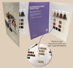 KEUNE UB TINTA 1500 SERIES SWATCHCARD