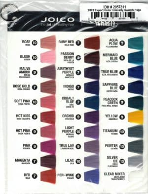 VERO COLOR INTENSITY SWATCH PAGE